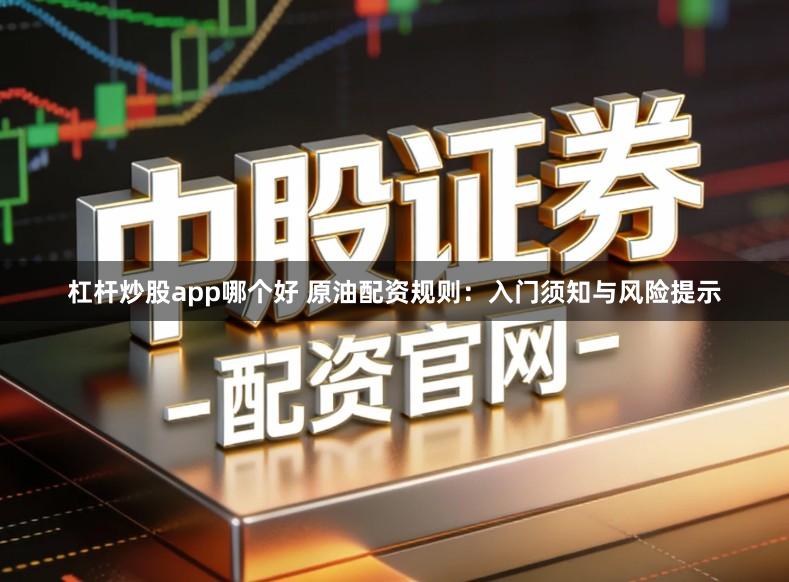 杠杆炒股app哪个好 原油配资规则：入门须知与风险提示